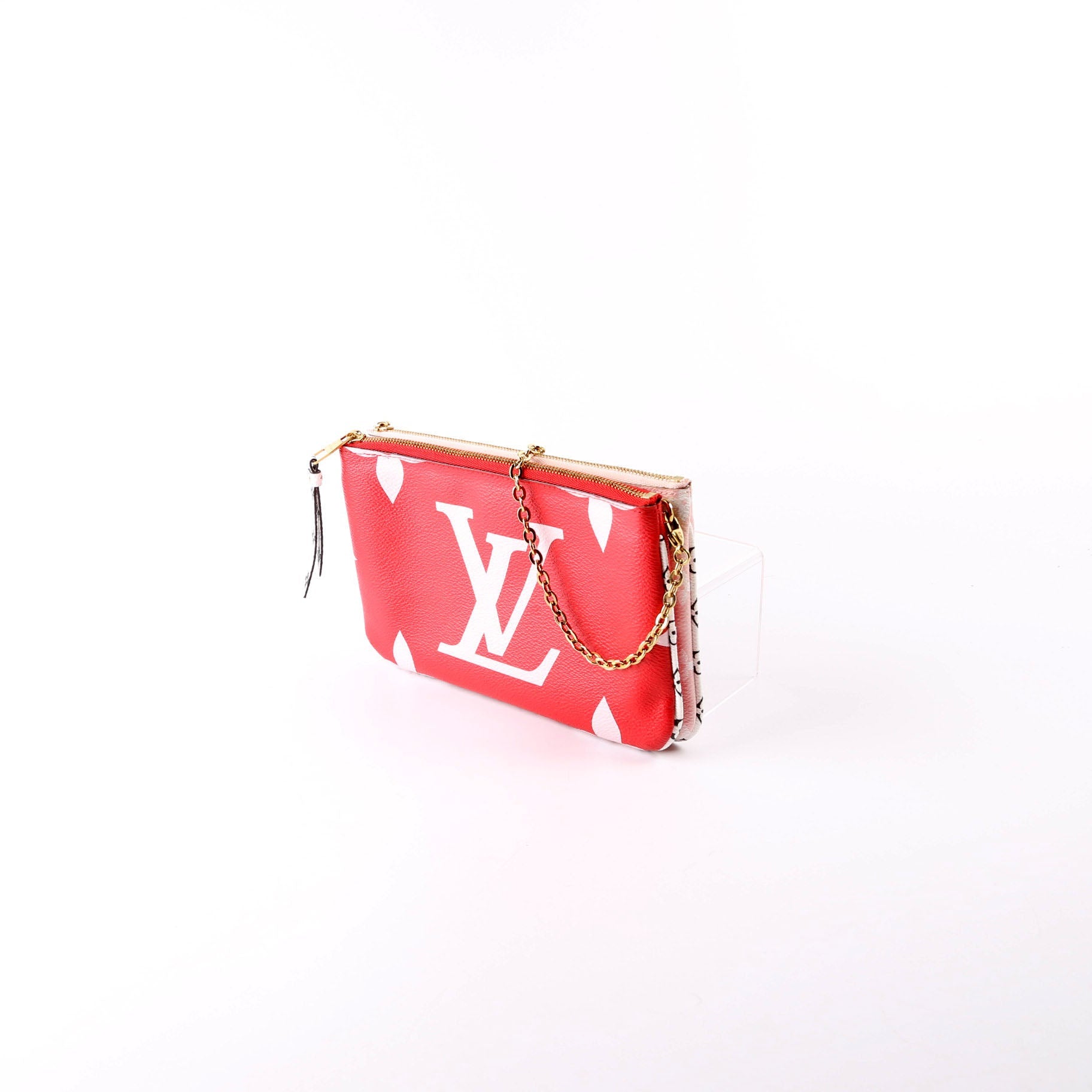 Double Zip Pochette Giant Reverse Monogram