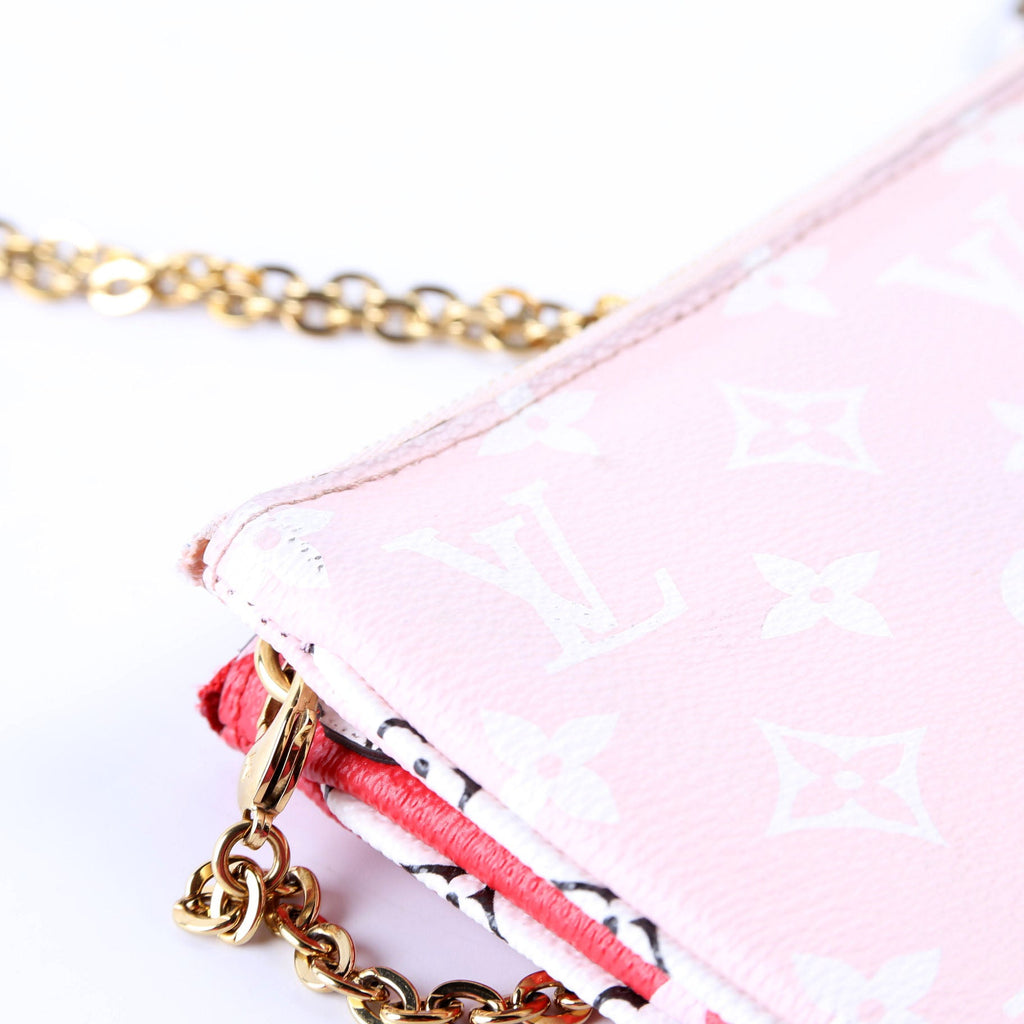 Double Zip Pochette Giant Reverse Monogram