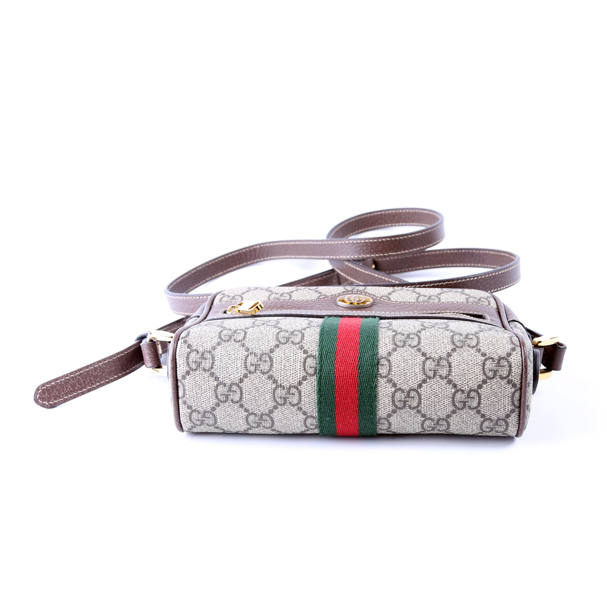 517350 GG Supreme Mini Ophidia Brown