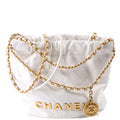 Chanel 22 Mini Quilted Calfskin RFID White