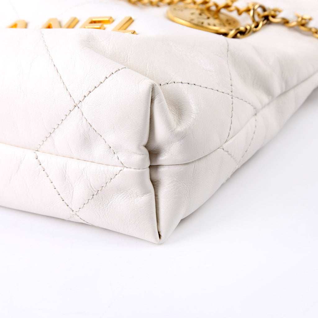 Chanel 22 Mini Quilted Calfskin RFID White