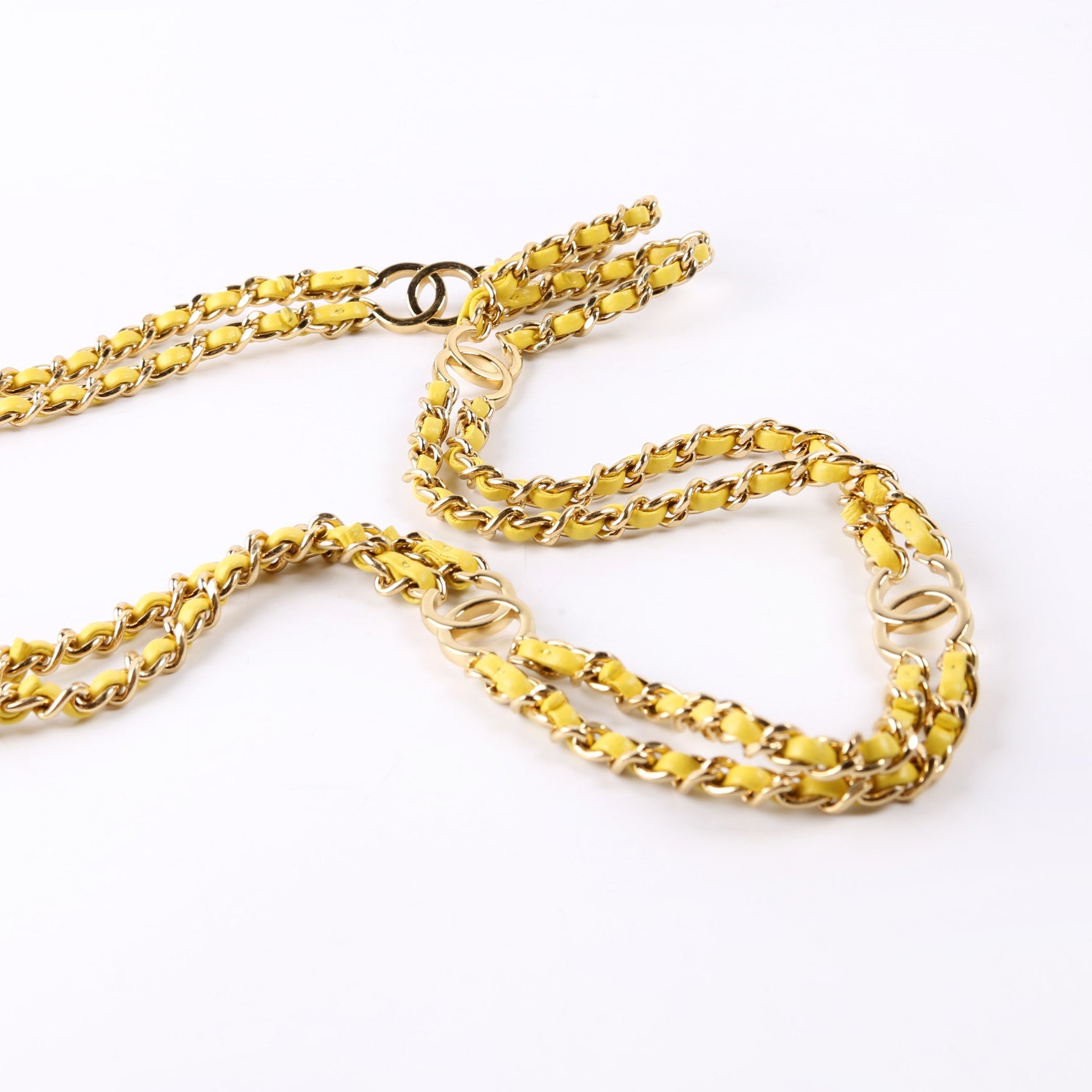Mini CC You Flap Caviar RFID Yellow