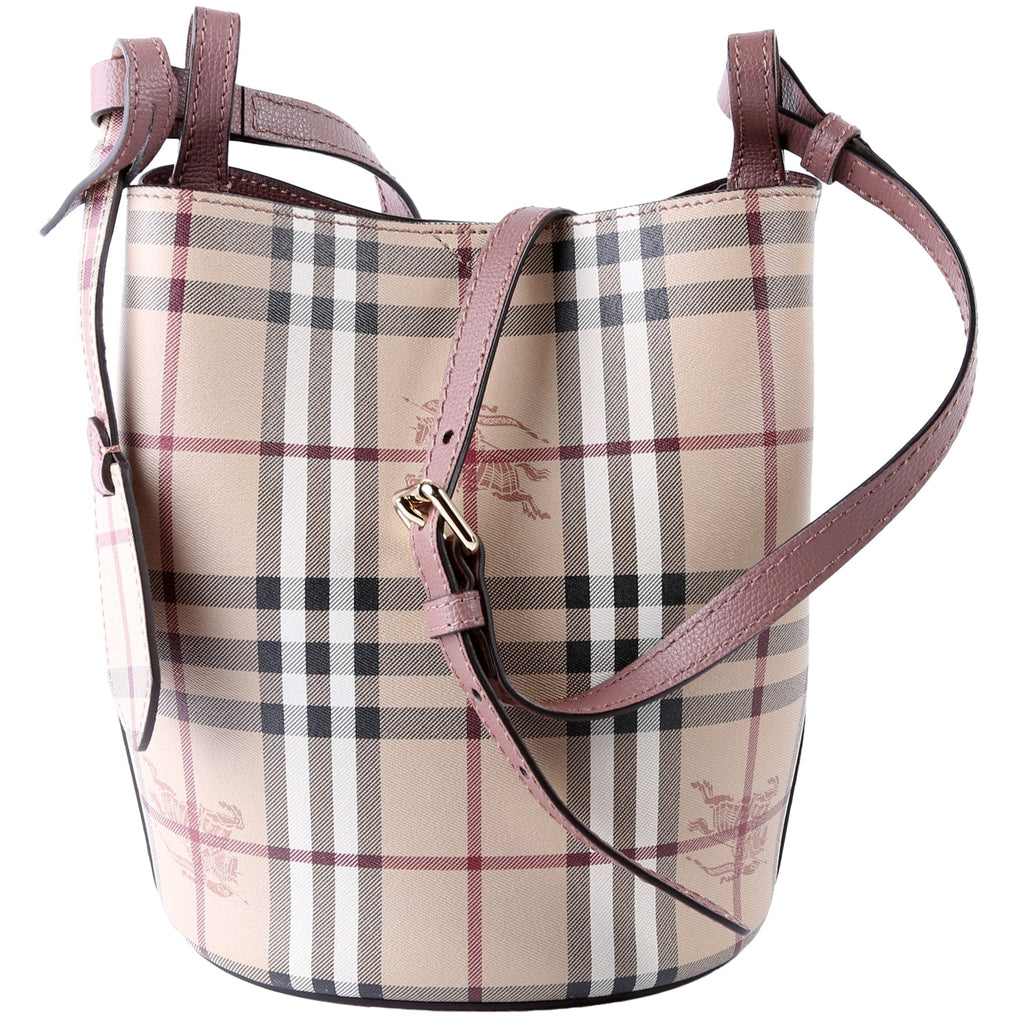 Lorne Small Bucket Bag Mauve/Beige