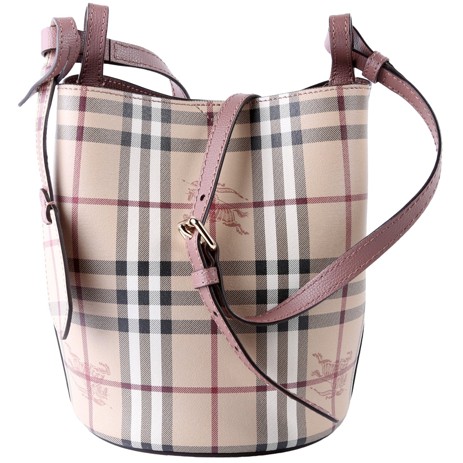 Lorne Small Bucket Bag Mauve/Beige