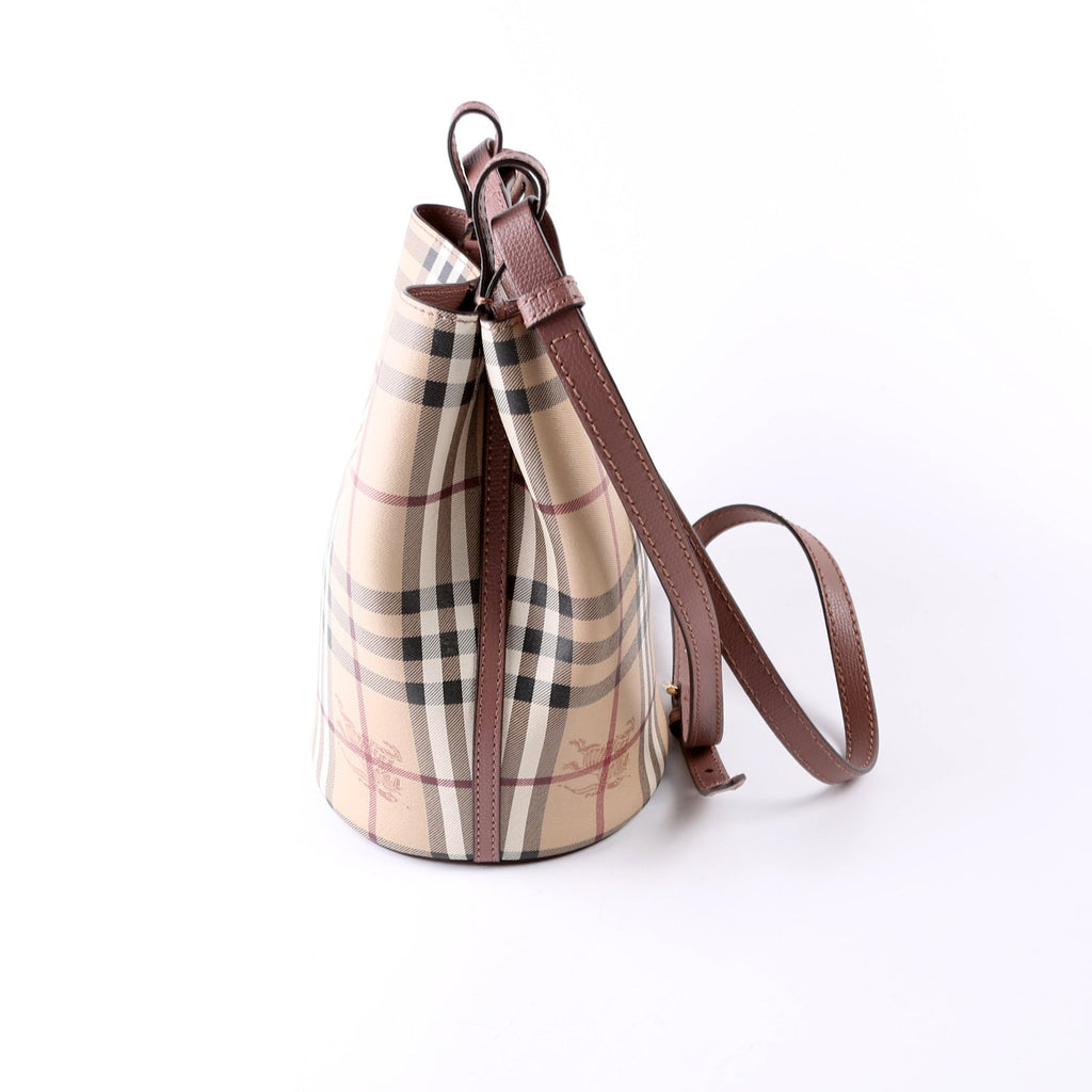 Lorne Small Bucket Bag Mauve/Beige