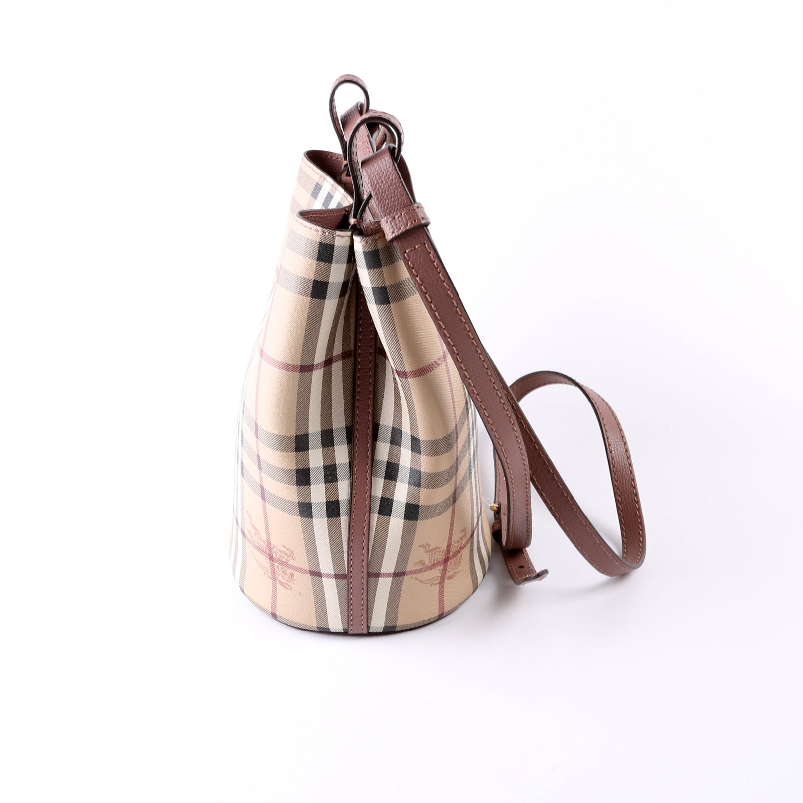 Lorne Small Bucket Bag Mauve/Beige