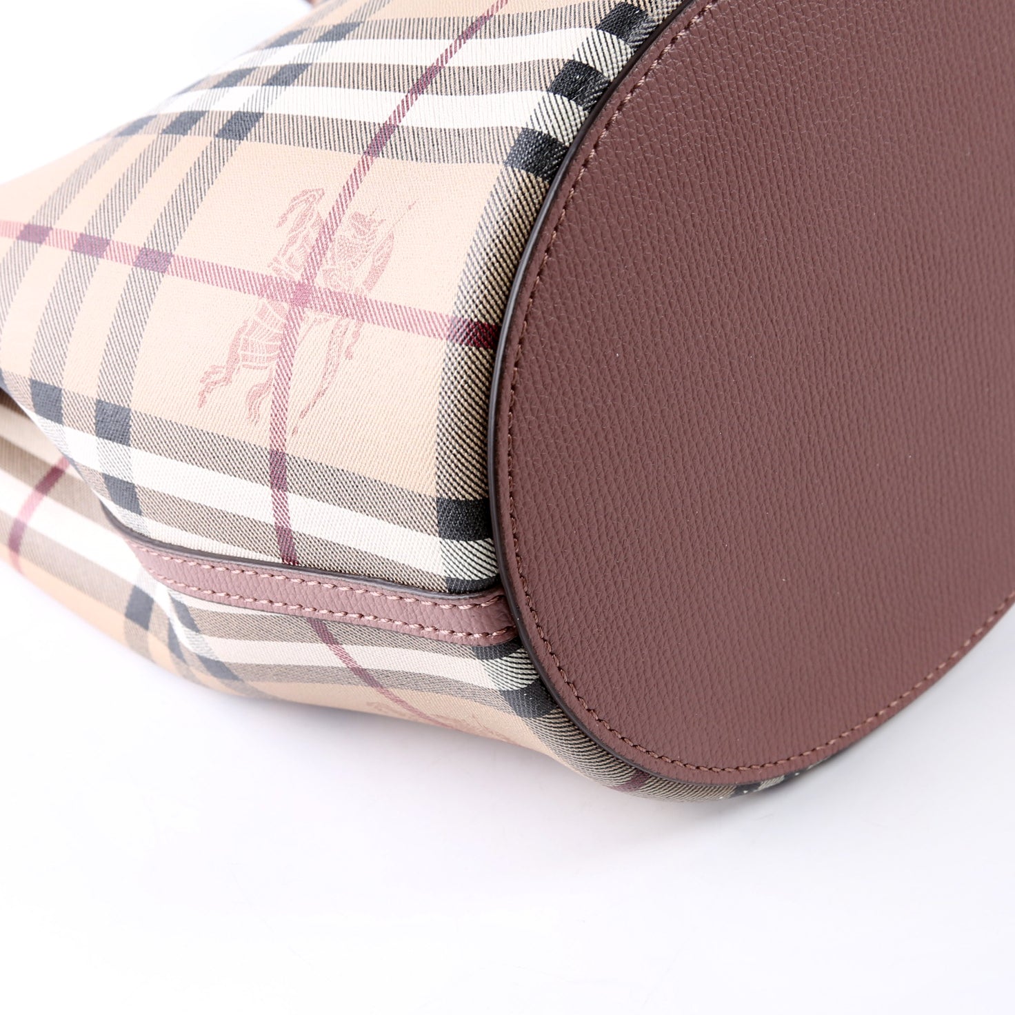 Lorne Small Bucket Bag Mauve/Beige
