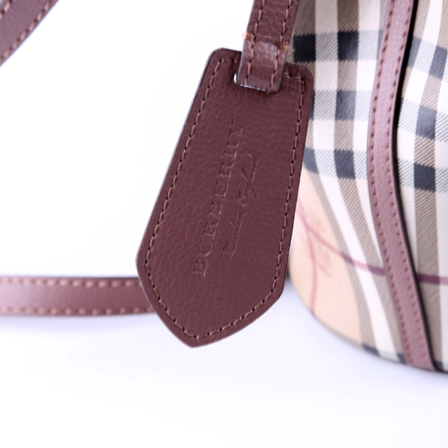 Lorne Small Bucket Bag Mauve/Beige