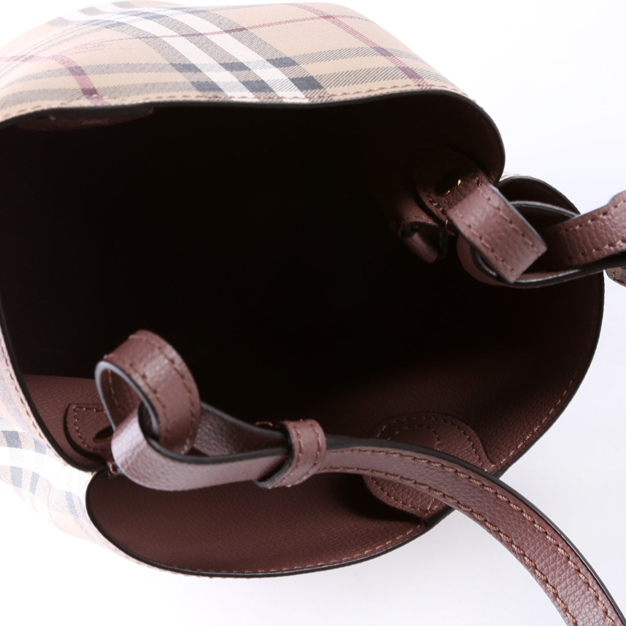 Lorne Small Bucket Bag Mauve/Beige