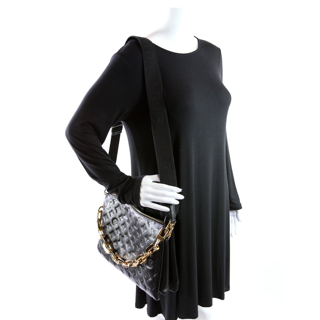 Coussin MM Lambskin Black