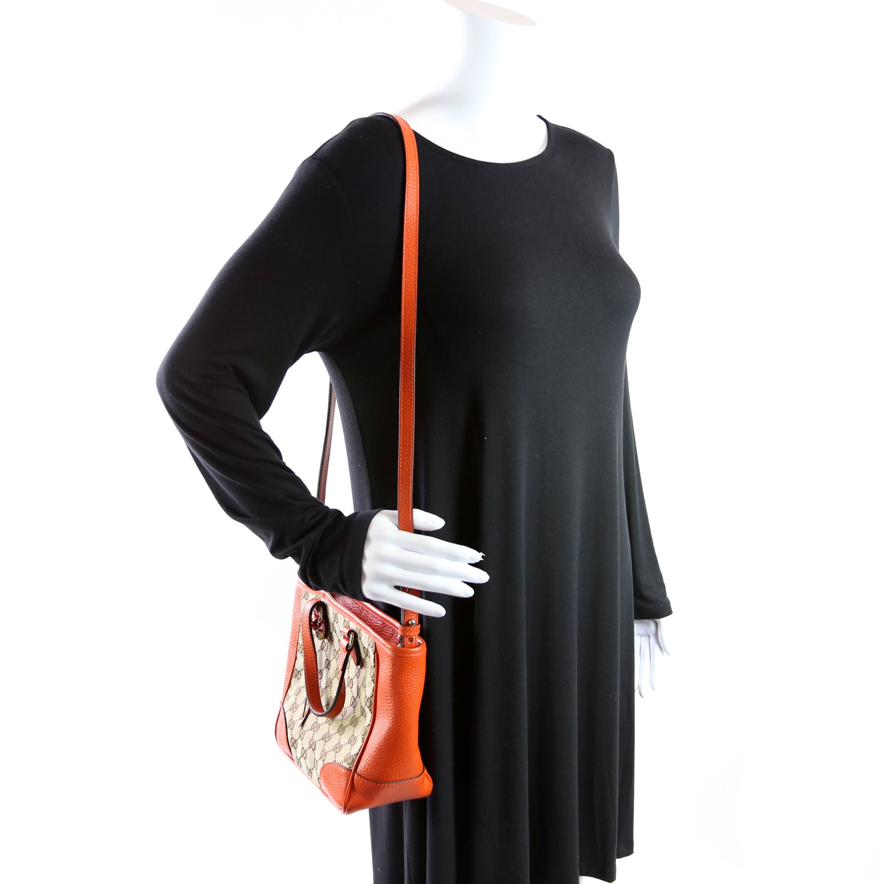 449241 GG Small Crossbody Orange
