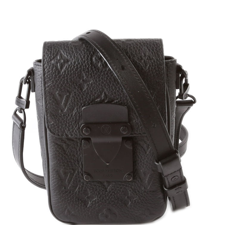 S-Lock Vertical Wearable Wallet Taurillon Black