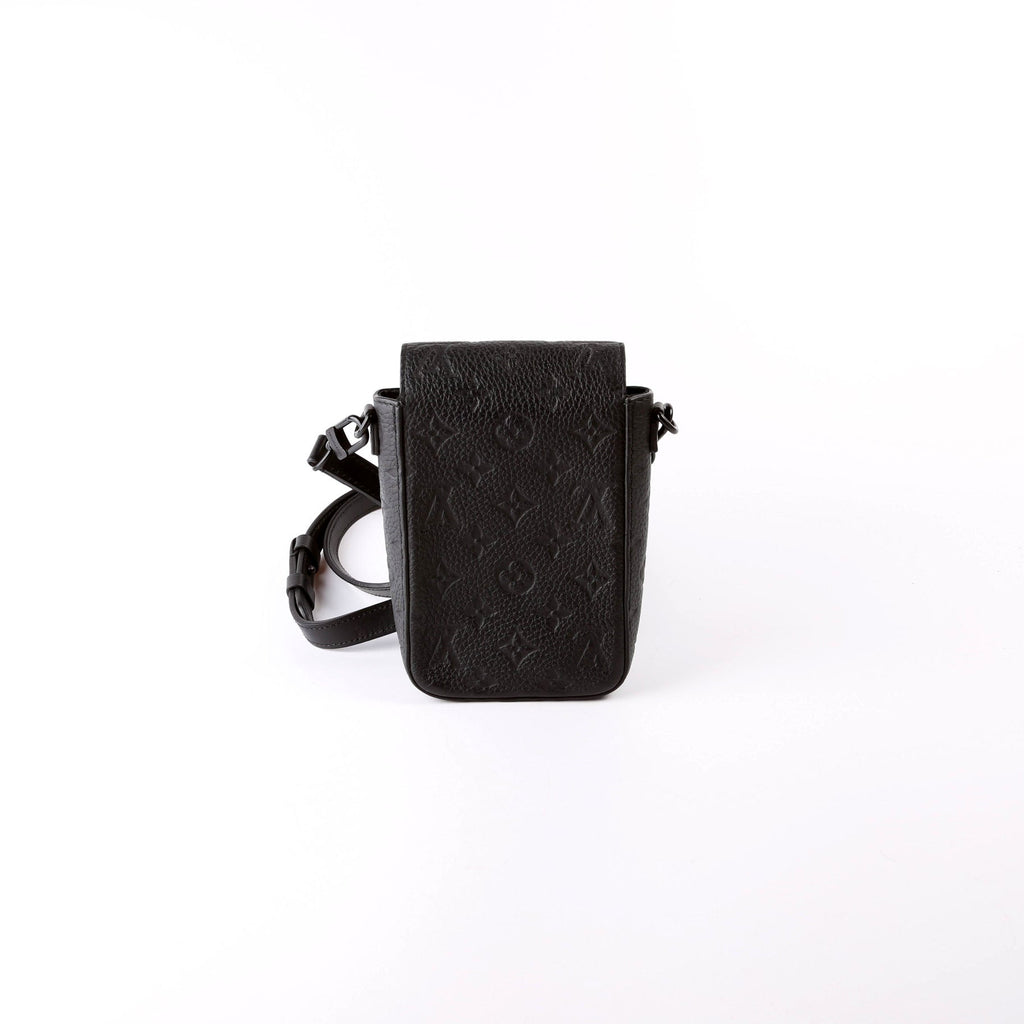 S-Lock Vertical Wearable Wallet Taurillon Black