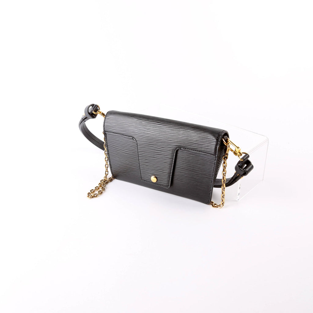 Padlock on Strap Epi Black