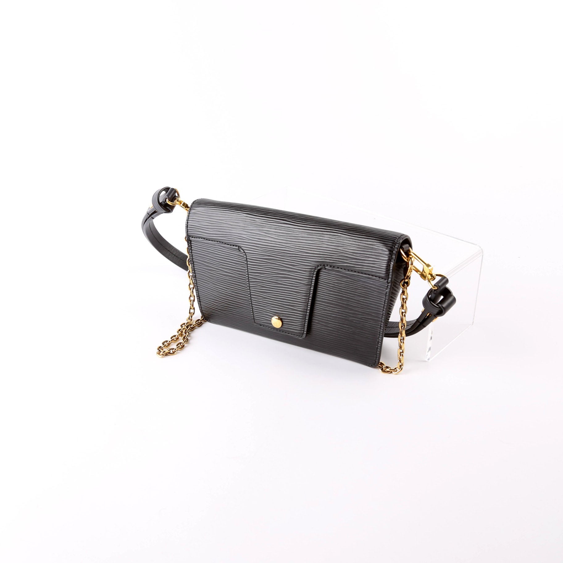 Padlock on Strap Epi Black
