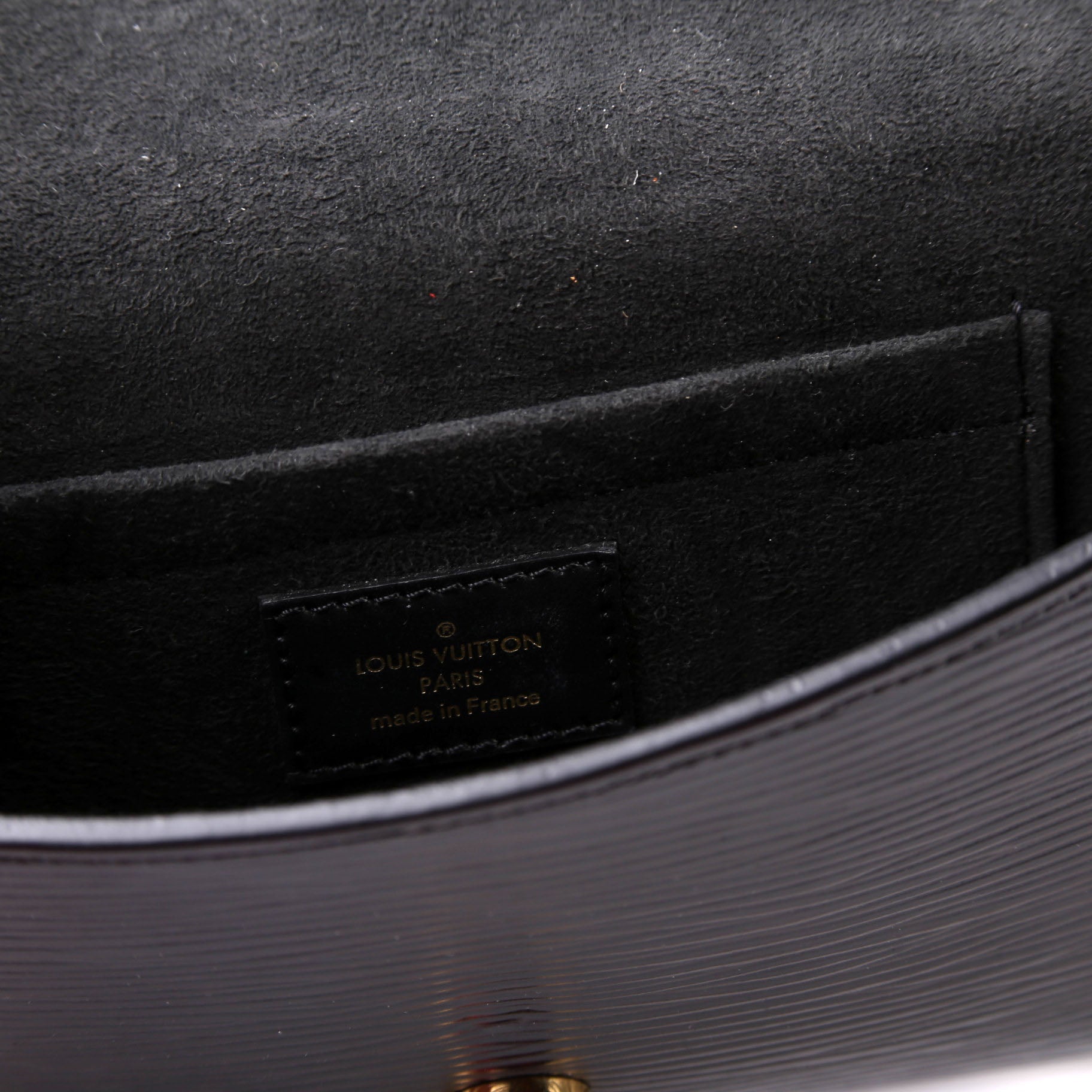 Padlock on Strap Epi Black