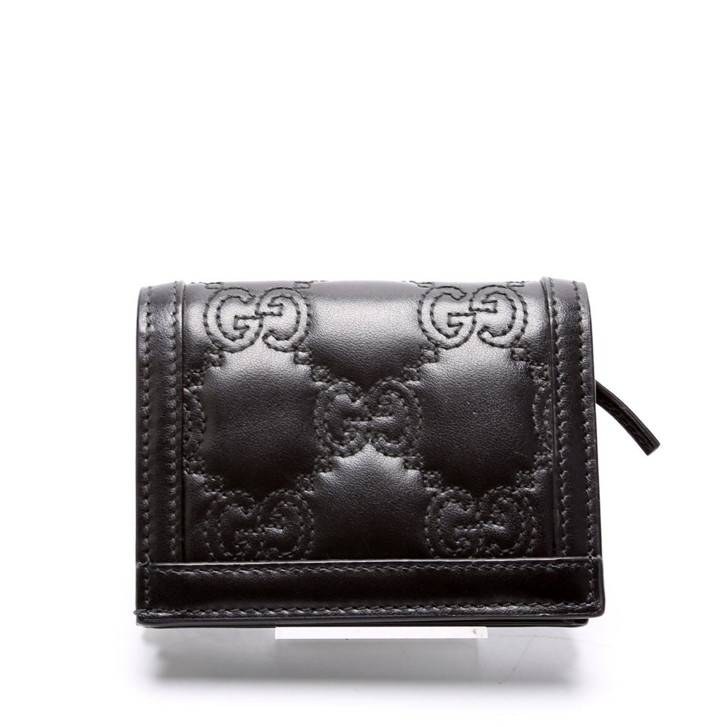 723786 GG Matelasse Card Case Black
