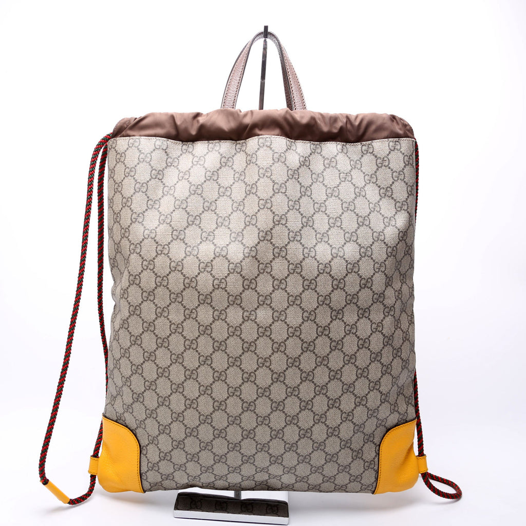 473872 Neo Vintage Drawstring Backpack Brown