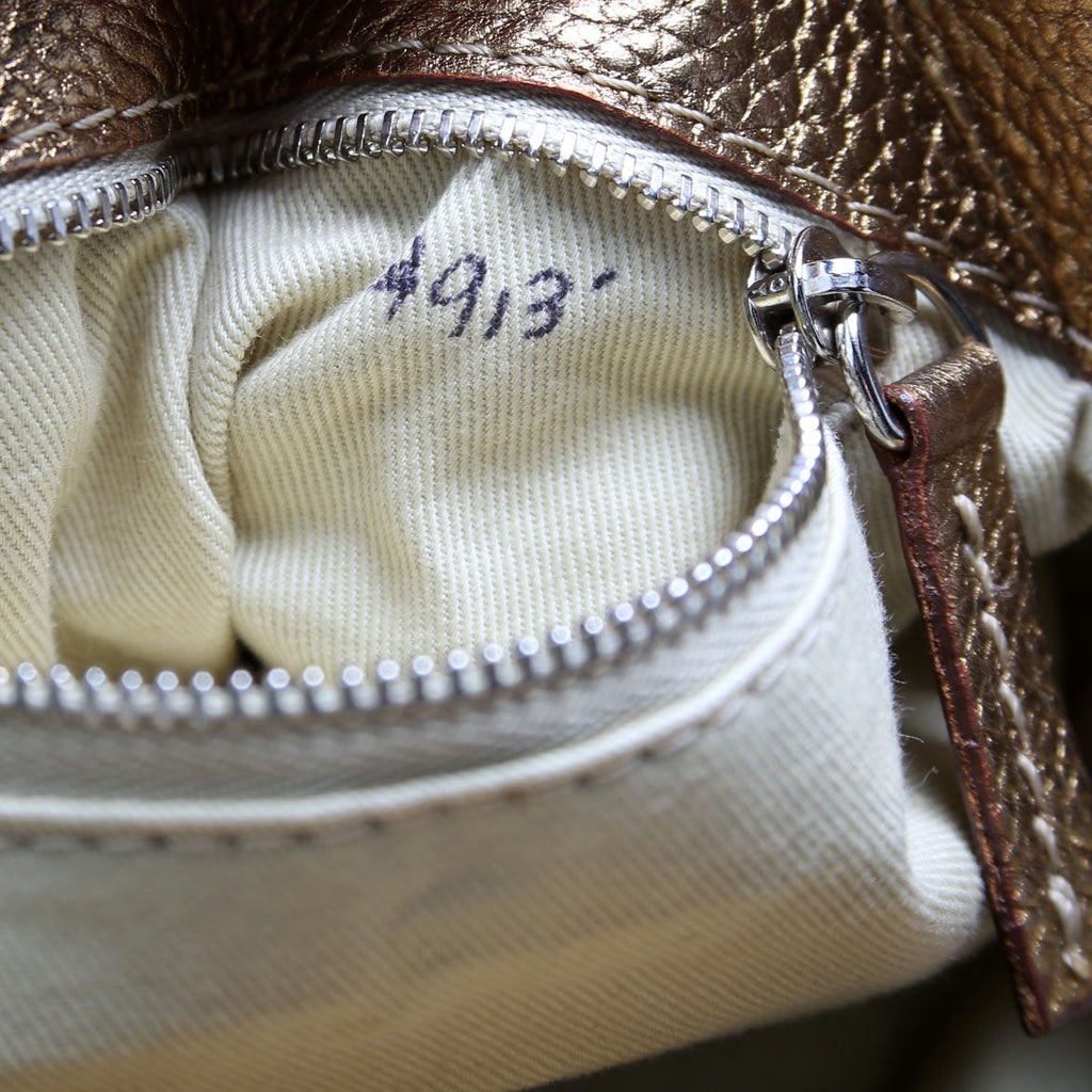 Paddington Shoulder Bag Metallic Gold
