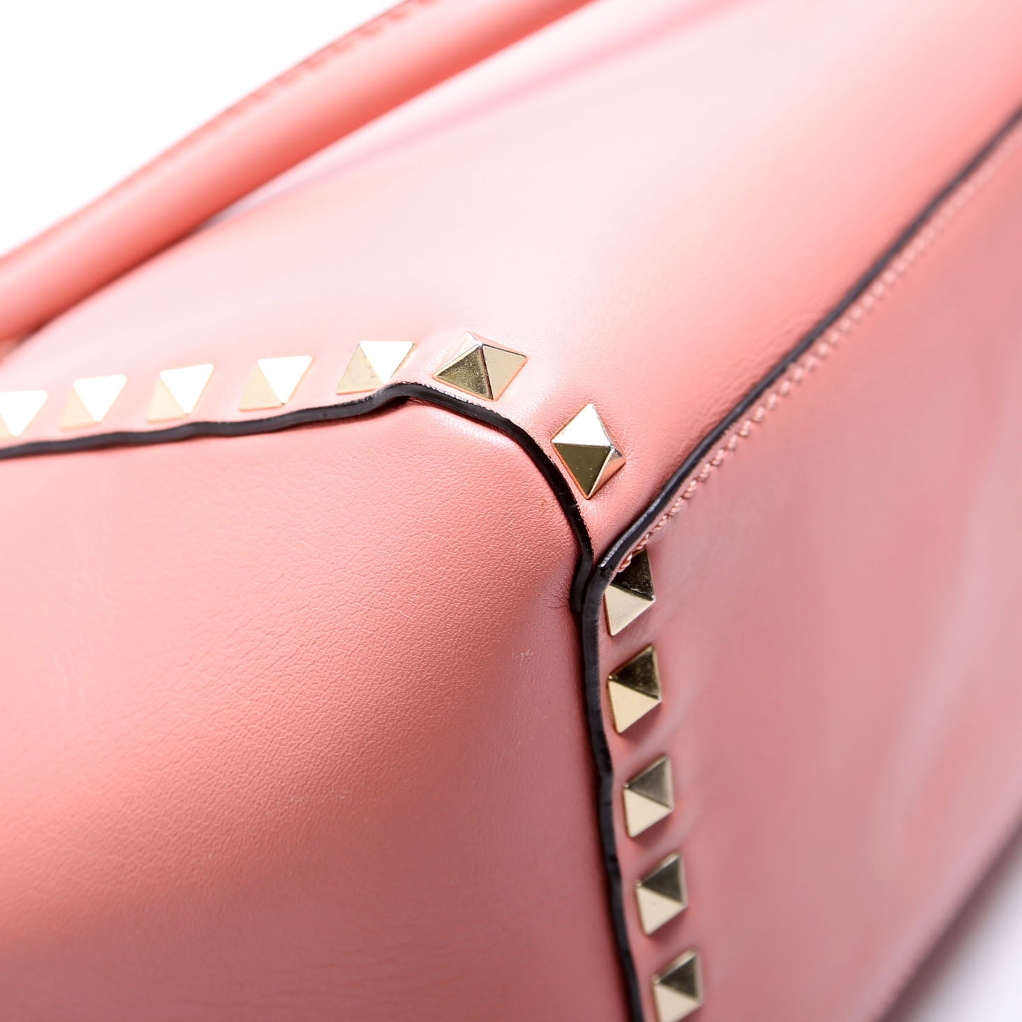 Rockstud Double Handle Tote Small Pink