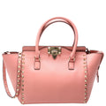 Rockstud Double Handle Tote Small Pink