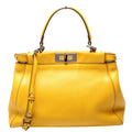 8BN210 Peekaboo Large Goatskin Yellow