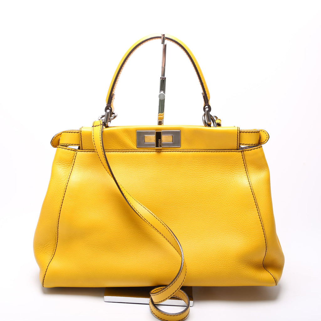 8BN210 Peekaboo Large Goatskin Yellow