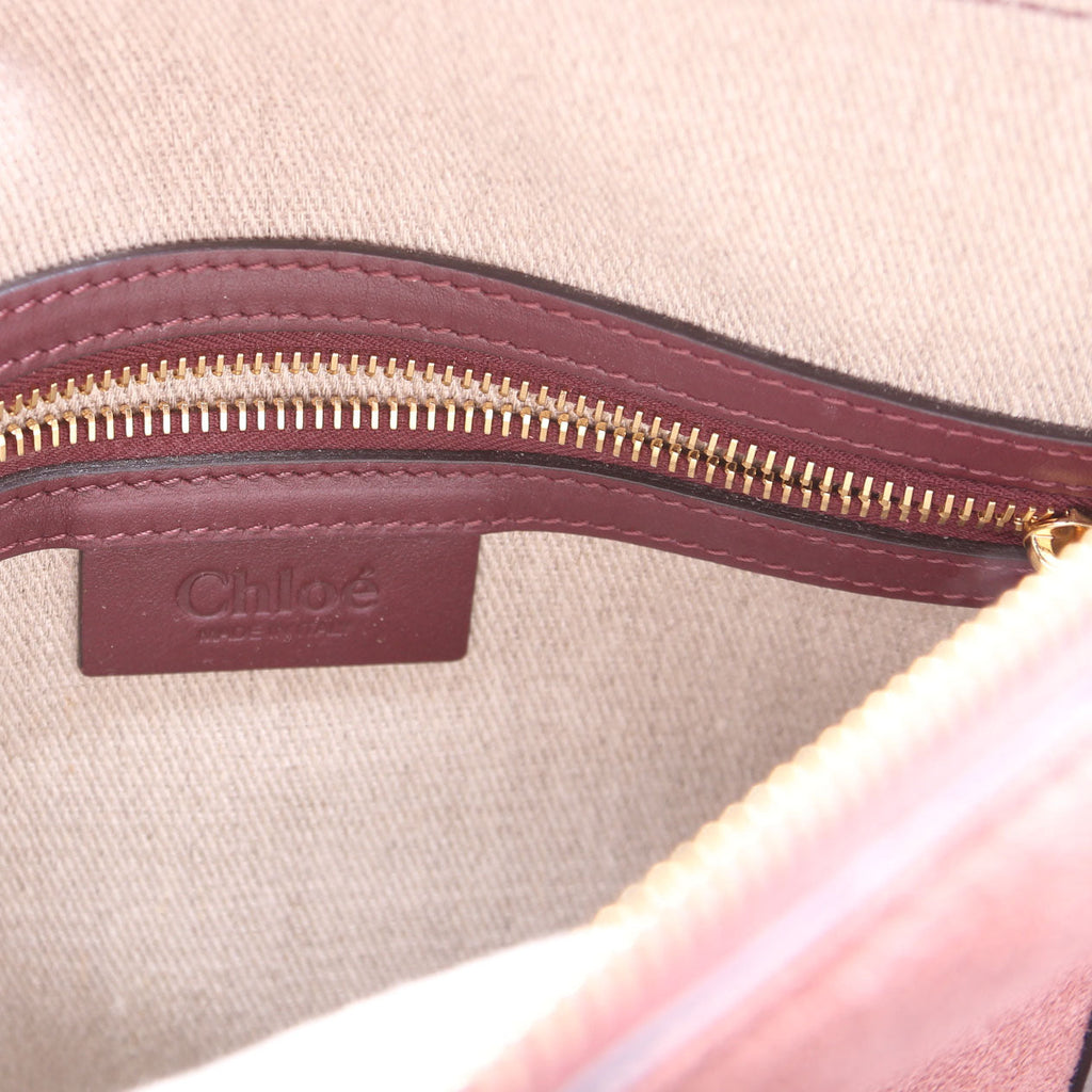 Marcie Medium Double Carry Suede Pink