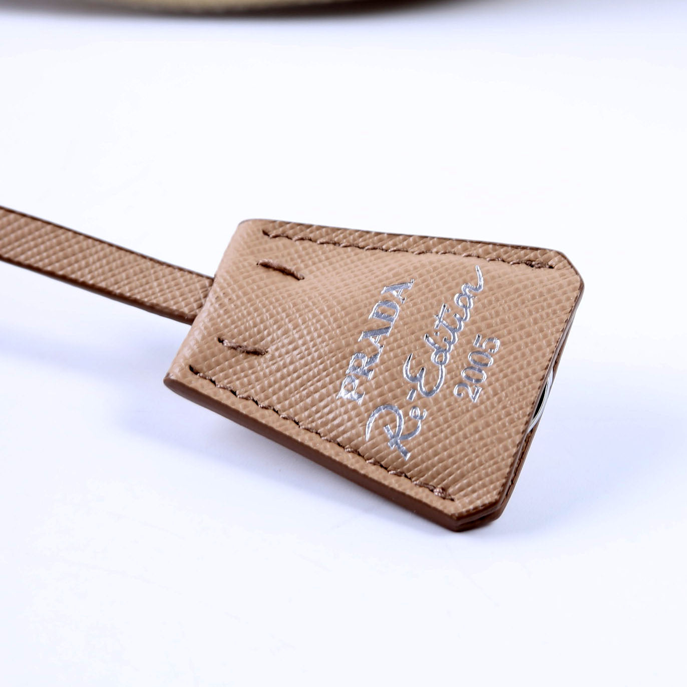 Prada Nylon Re-Edition 2005 Shoulder Bag Tan