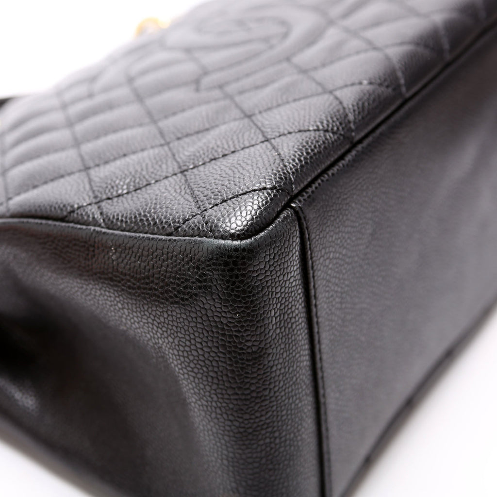Grand Shopping Tote Caviar Black