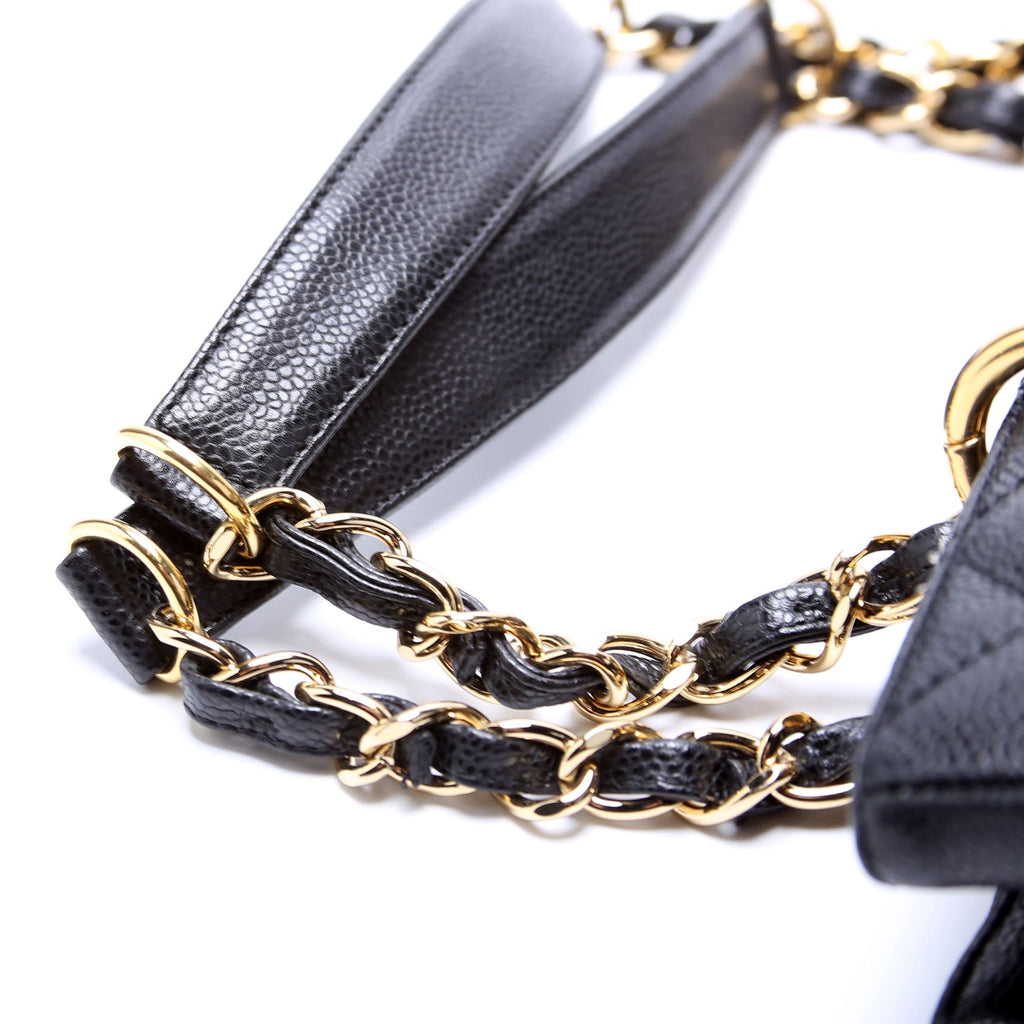 Grand Shopping Tote Caviar Black