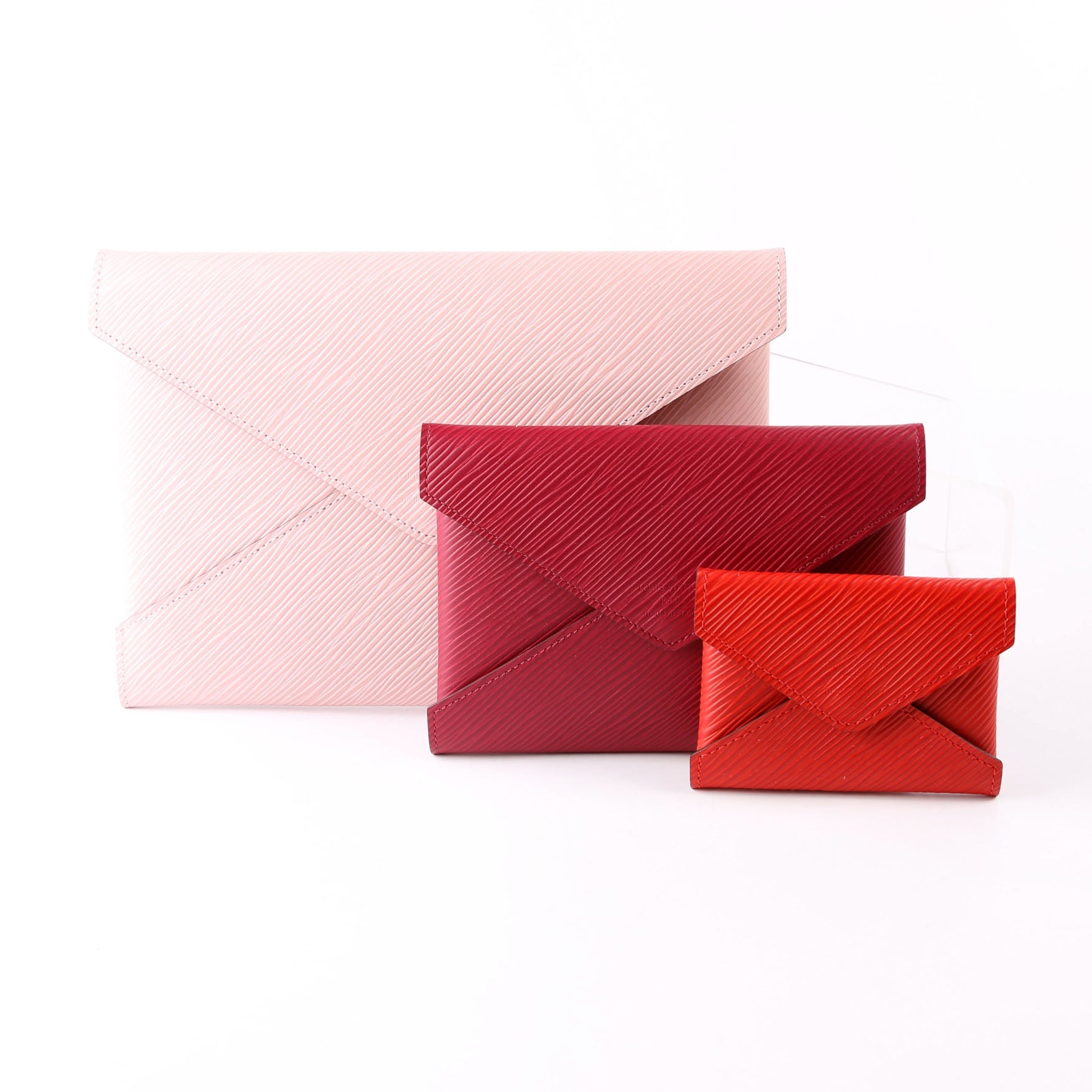 Pochette Kirigami 3-Piece Epi Pink/Multicolor