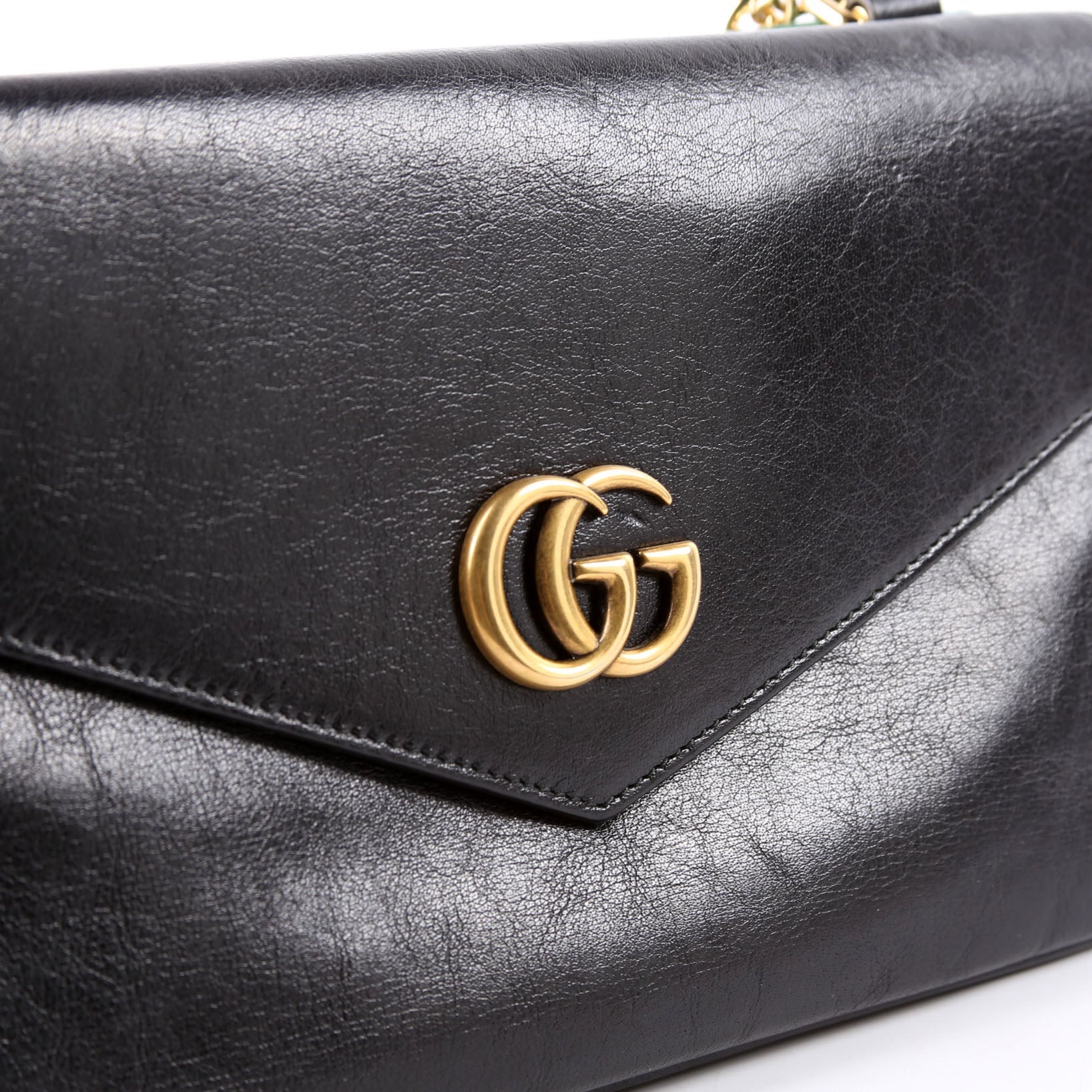 Gucci 524822 Thiara Double Medium Shoulder Green/Black
