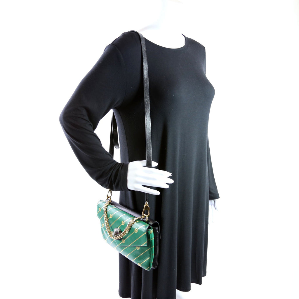 Gucci 524822 Thiara Double Medium Shoulder Green/Black