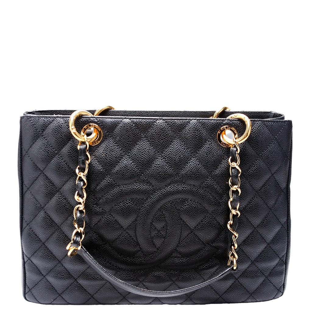 Grand Shopping Tote Caviar Black