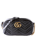 447632 Marmont Small Leather Camera Black