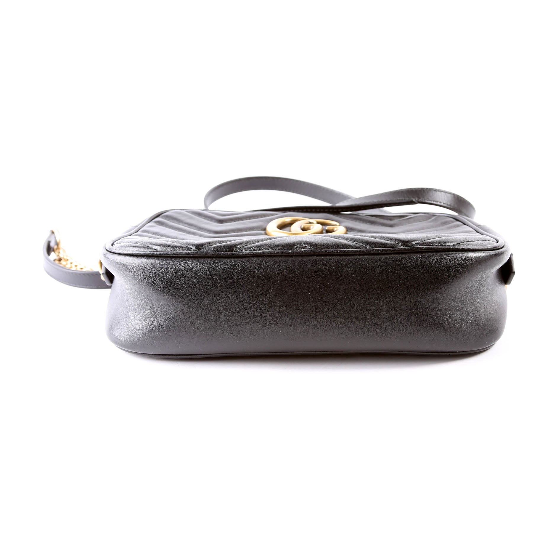 447632 Marmont Small Leather Camera Black