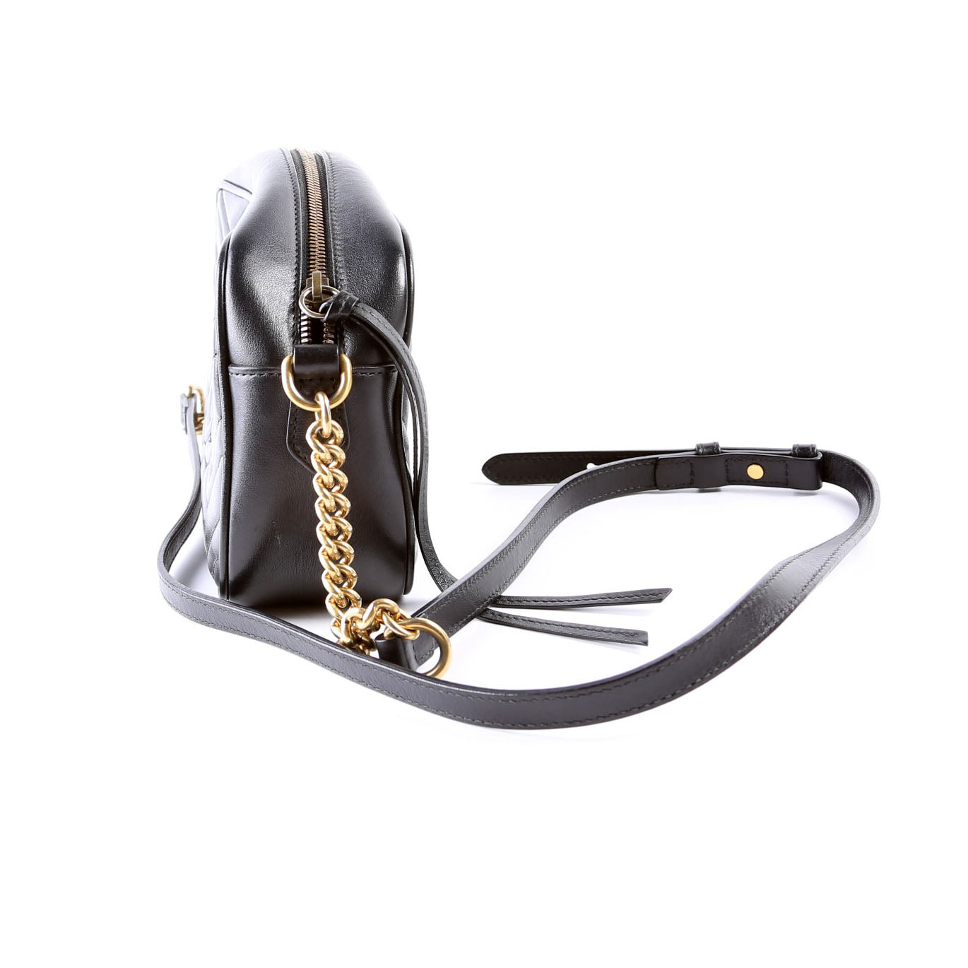 447632 Marmont Small Leather Camera Black