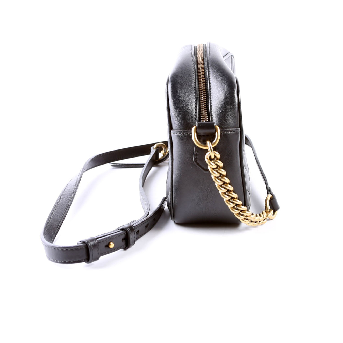 447632 Marmont Small Leather Camera Black