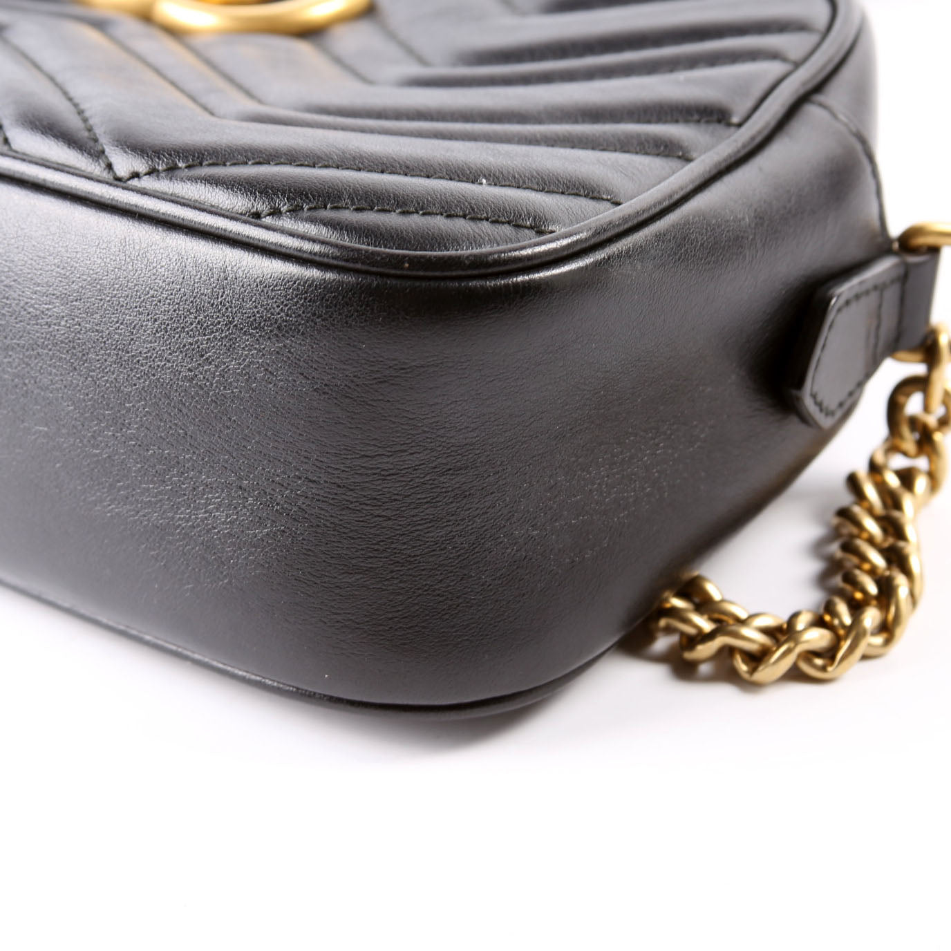447632 Marmont Small Leather Camera Black