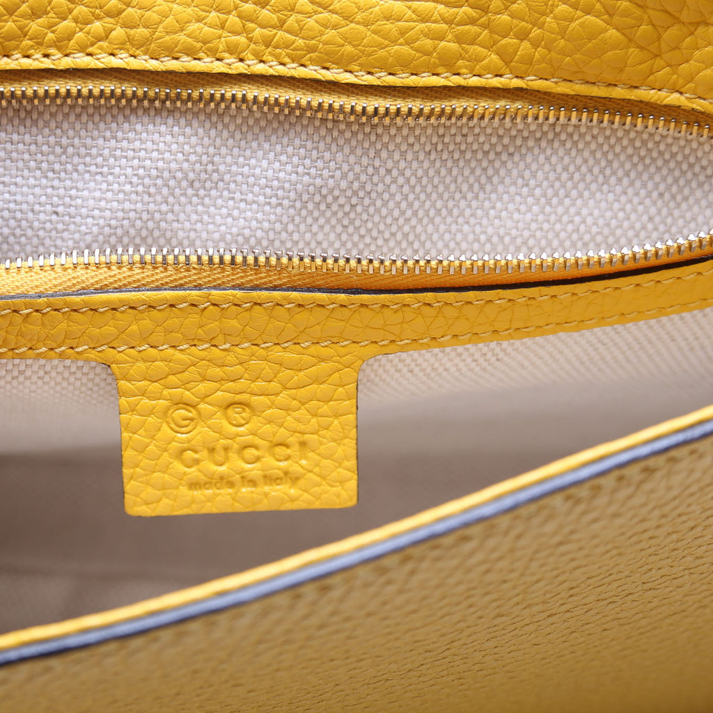 536224 Soho Chain Tassel Flap Yellow