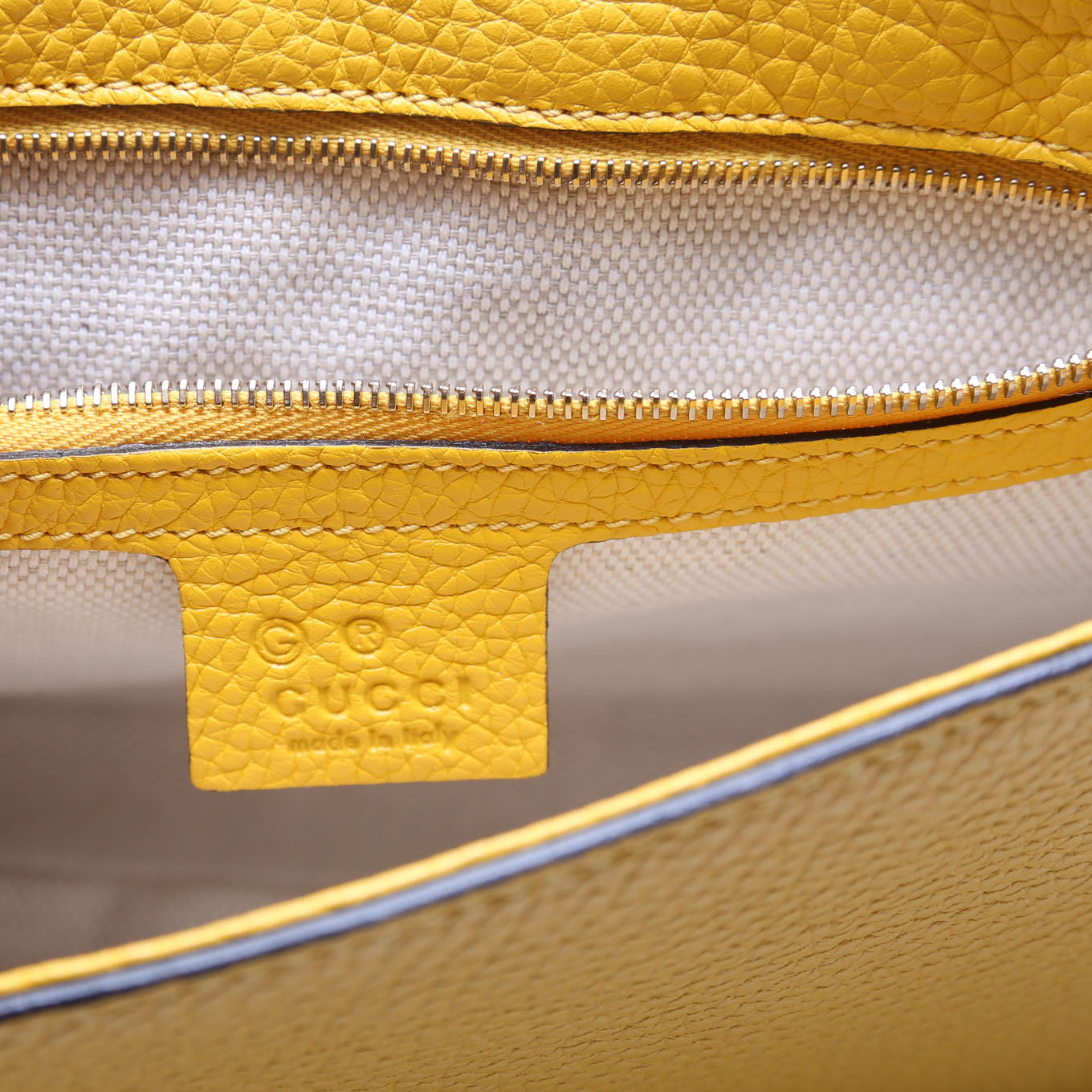 536224 Soho Chain Tassel Flap Yellow