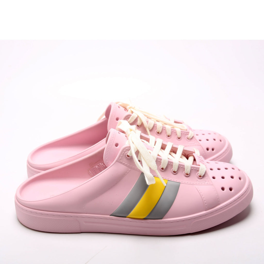 Gucci Rubber Ace Mules Size 38 Pink