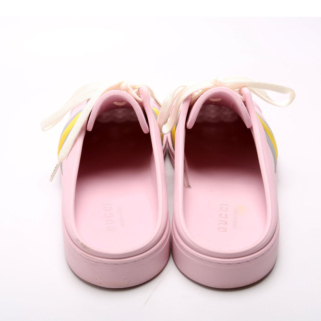 Gucci Rubber Ace Mules Size 38 Pink