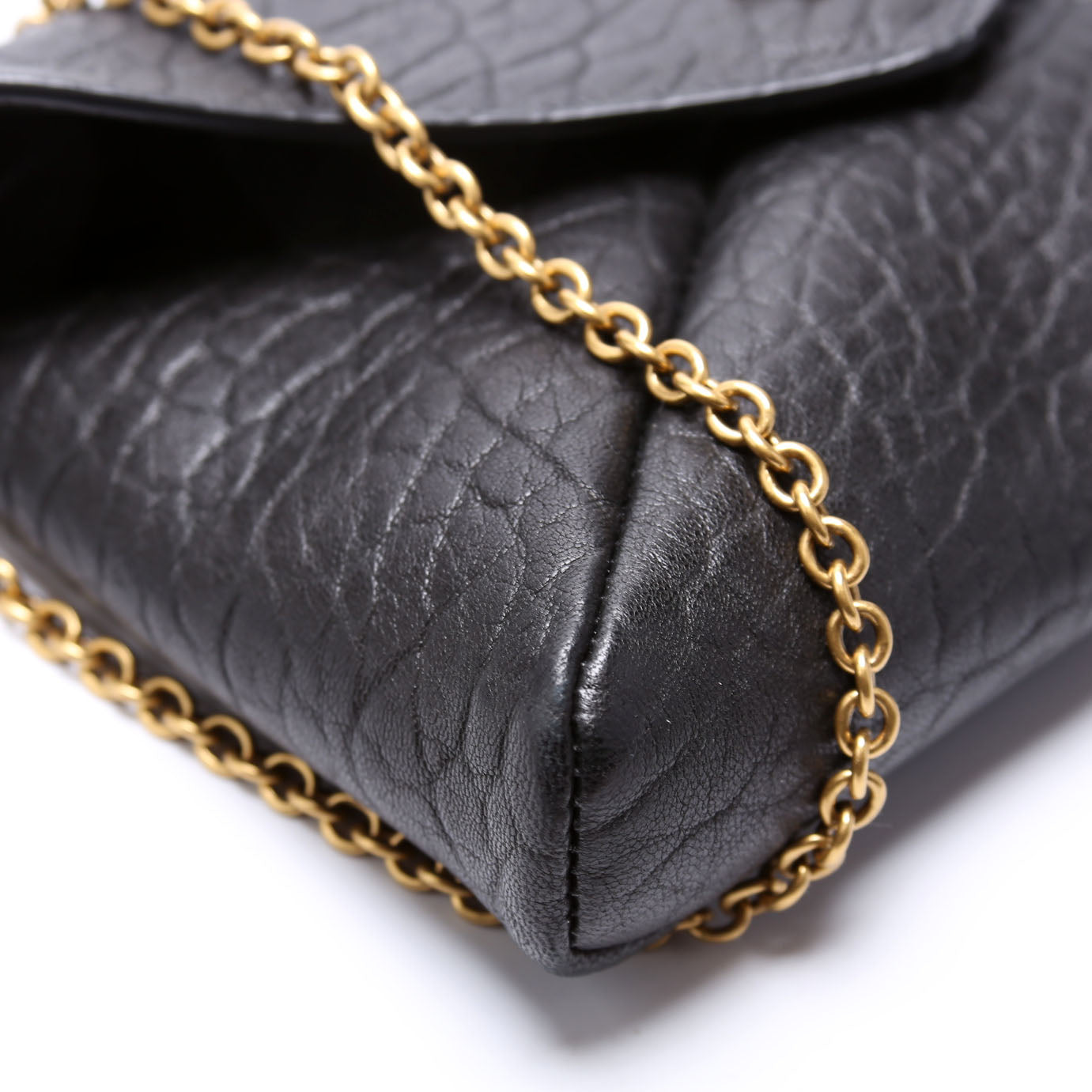 Cassandre Chain Pouch Lambskin Black