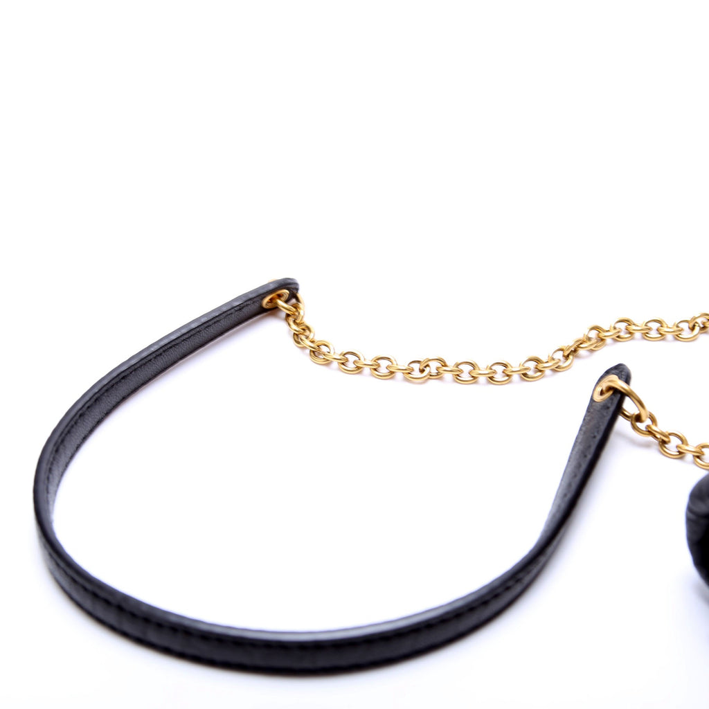 Cassandre Chain Pouch Lambskin Black