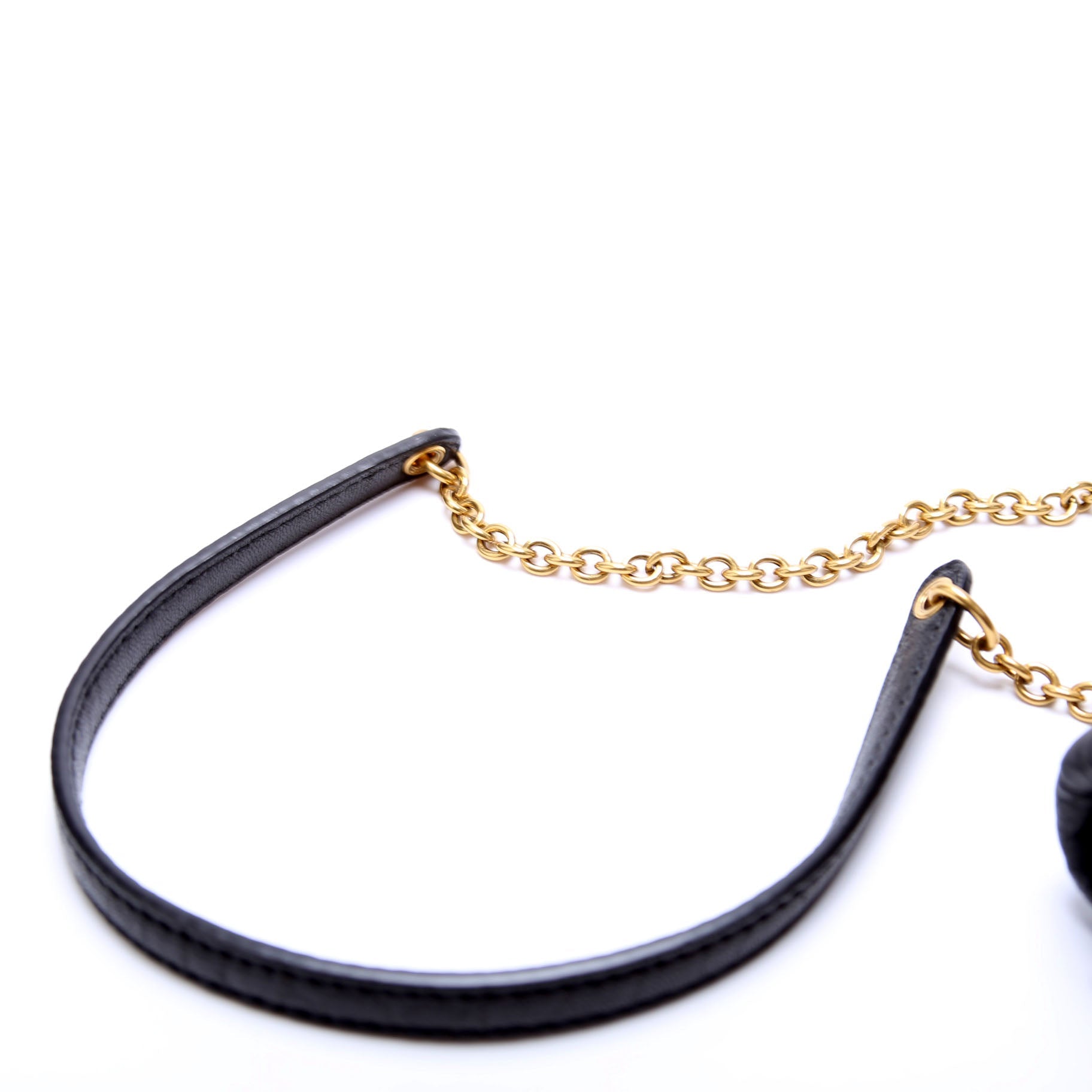 Cassandre Chain Pouch Lambskin Black