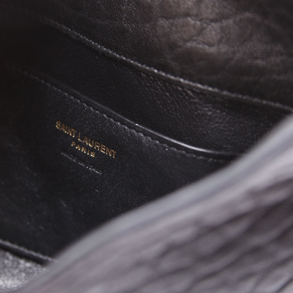 Cassandre Chain Pouch Lambskin Black