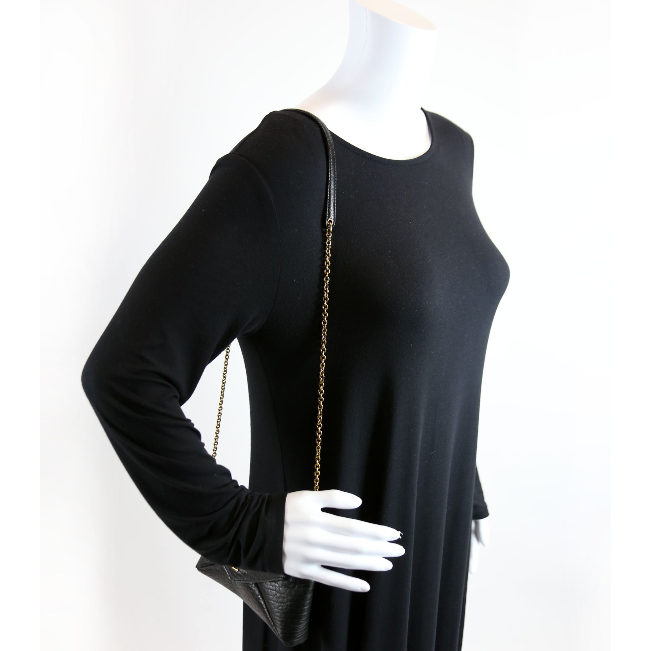Cassandre Chain Pouch Lambskin Black