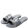 D-Club Slide Leather Sandals Size 38.5 Blue